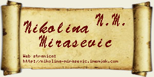 Nikolina Mirašević vizit kartica